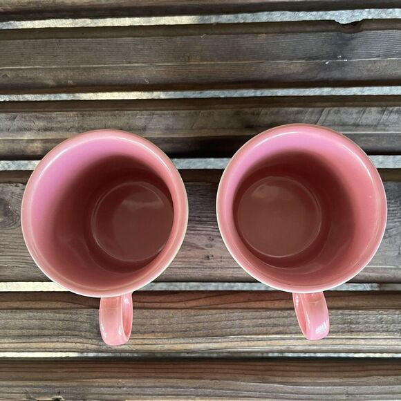 Fiesta Watermelon by Homer Laughlin Set of 4 Mugs 10-oz Round Handle USA Retired - Picture 13 of 14